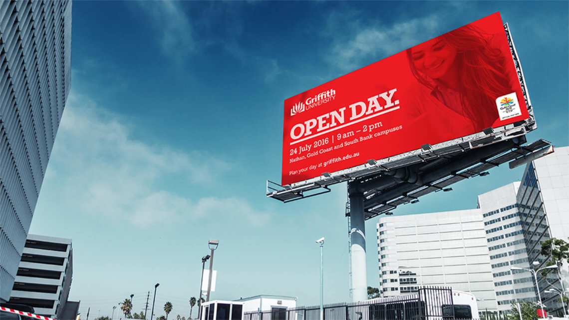 Griffith University Open Day Outdoor Billboard