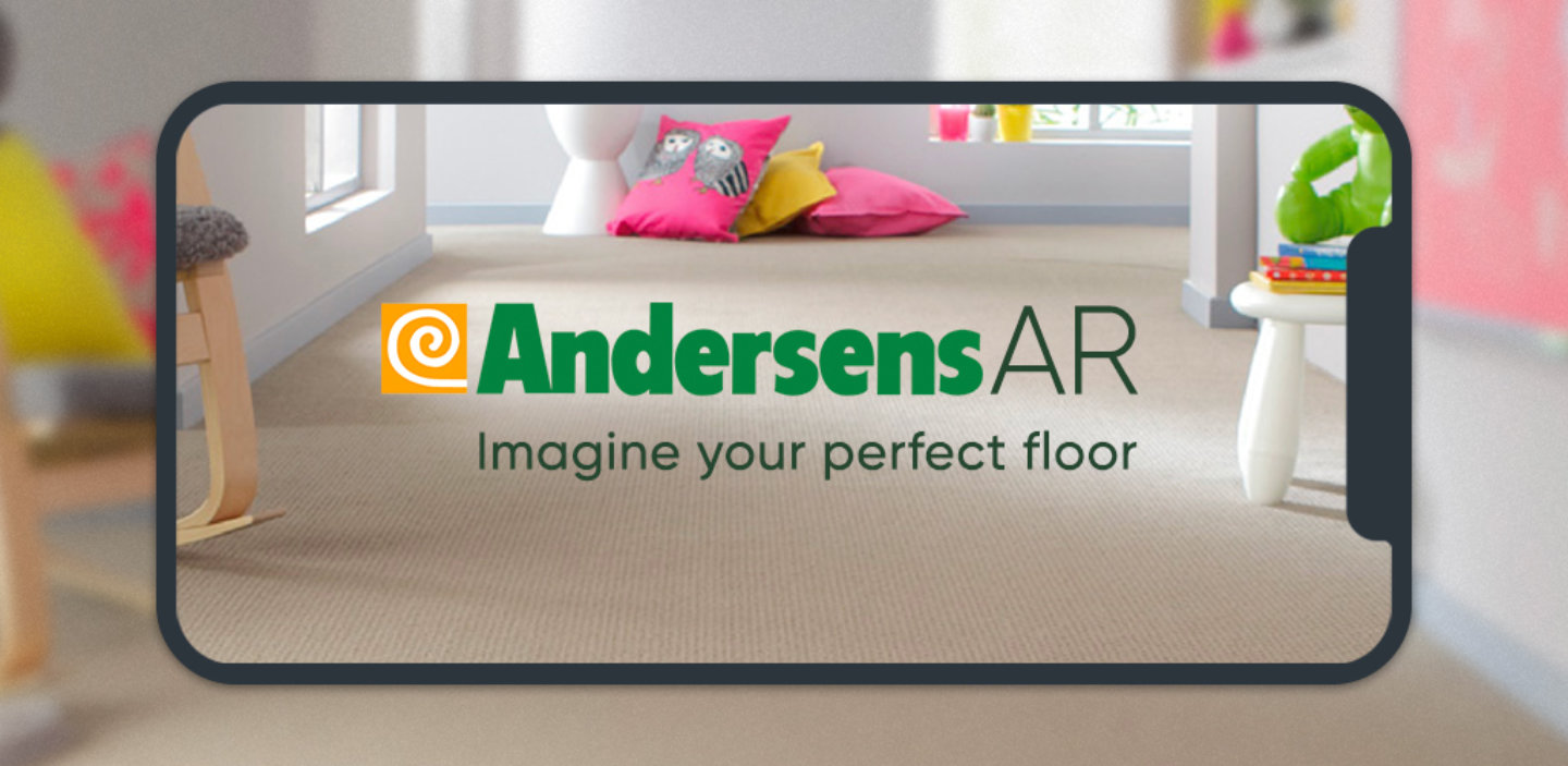 Andersens AR home screen mockup